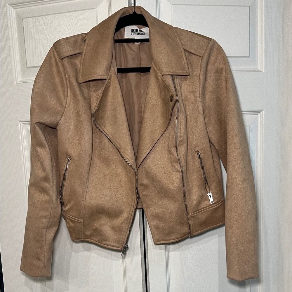Blank NYC Camel Leather Jacket